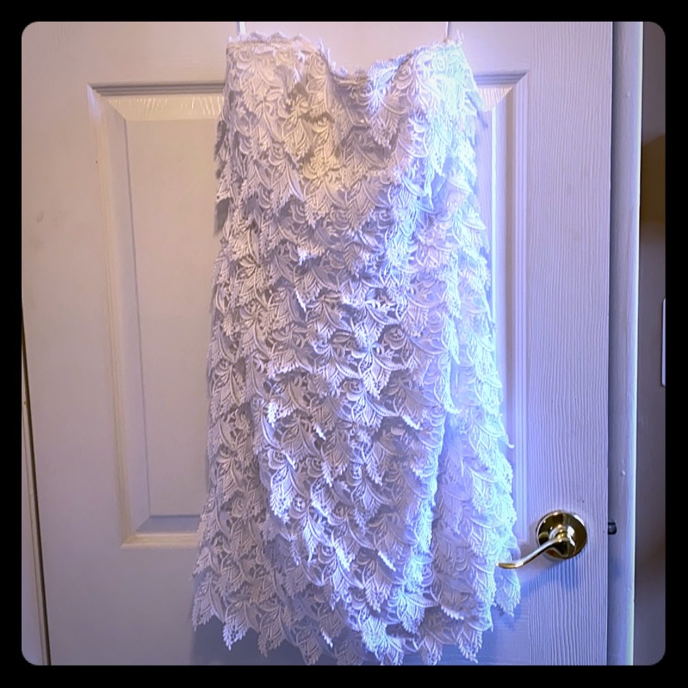 White mini dress